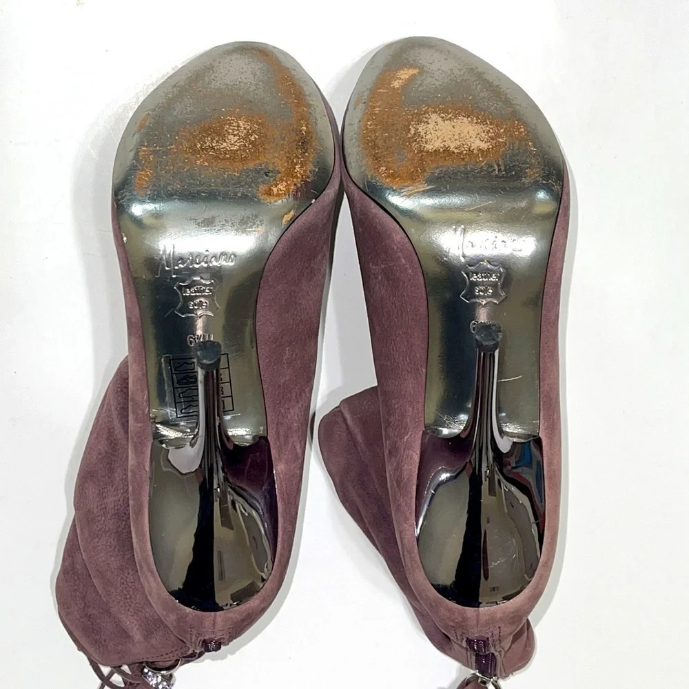 Marciano Guess Purple Suede Ankle Boots
